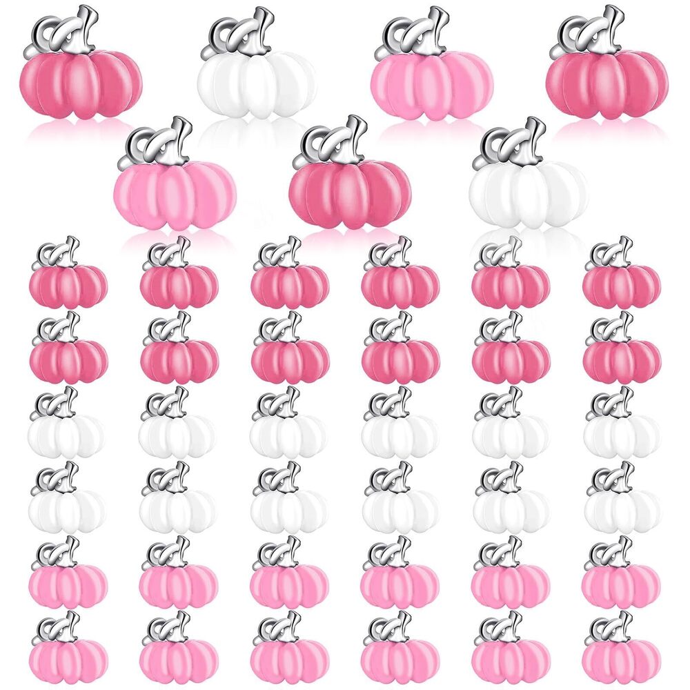 6600 Halloween Charm 60Pcs Halloween Pumpkin Charms for Jewelry Making